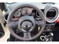2015 Mini Convertible John Cooper Works Black Checkered Interior Steering Wheel Photo