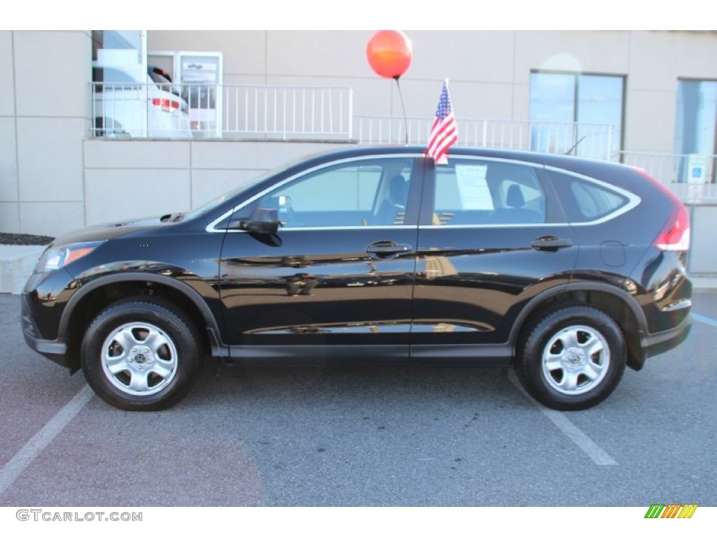 2013 CR-V LX AWD - Crystal Black Pearl / Black photo #8