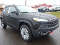 2015 Brilliant Black Crystal Pearl Jeep Cherokee Trailhawk 4x4  photo #8