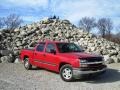 2004 Victory Red Chevrolet Silverado 1500 LT Crew Cab  photo #1