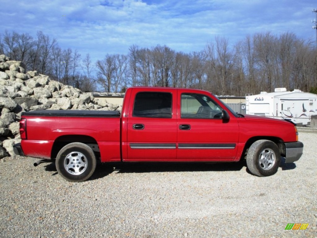 2004 Silverado 1500 LT Crew Cab - Victory Red / Dark Charcoal photo #23