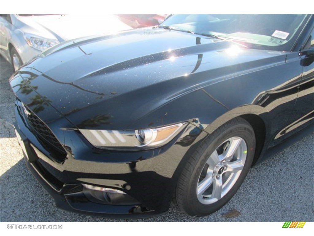 2015 Mustang EcoBoost Coupe - Black / Ebony photo #6