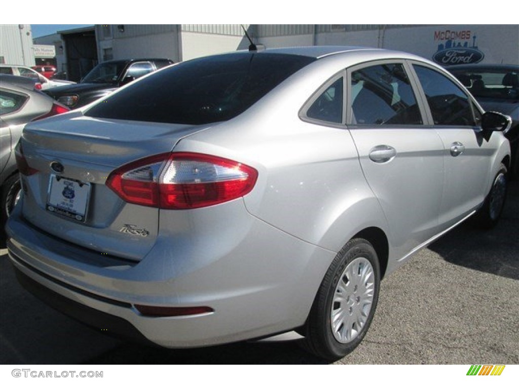 2015 Fiesta S Sedan - Ingot Silver Metallic / Charcoal Black photo #8