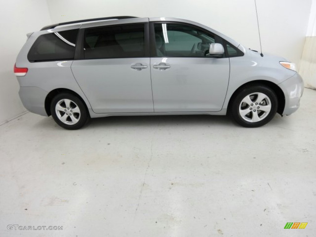2012 Sienna LE - Silver Sky Metallic / Light Gray photo #1