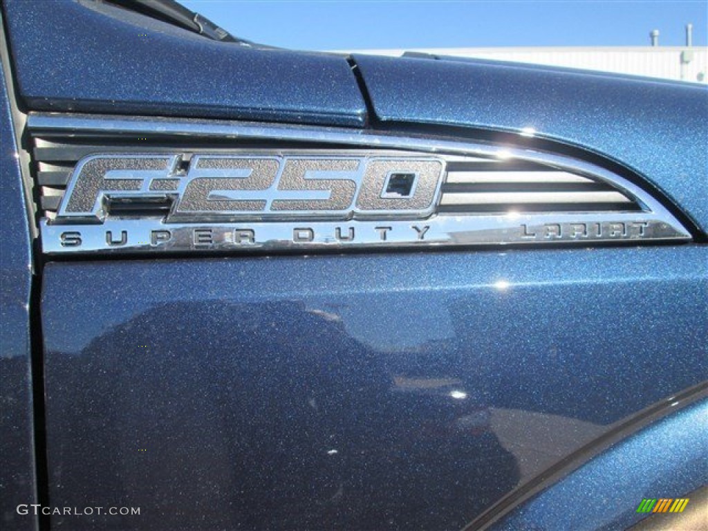 2015 F250 Super Duty Lariat Crew Cab 4x4 - Blue Jeans / Adobe photo #5