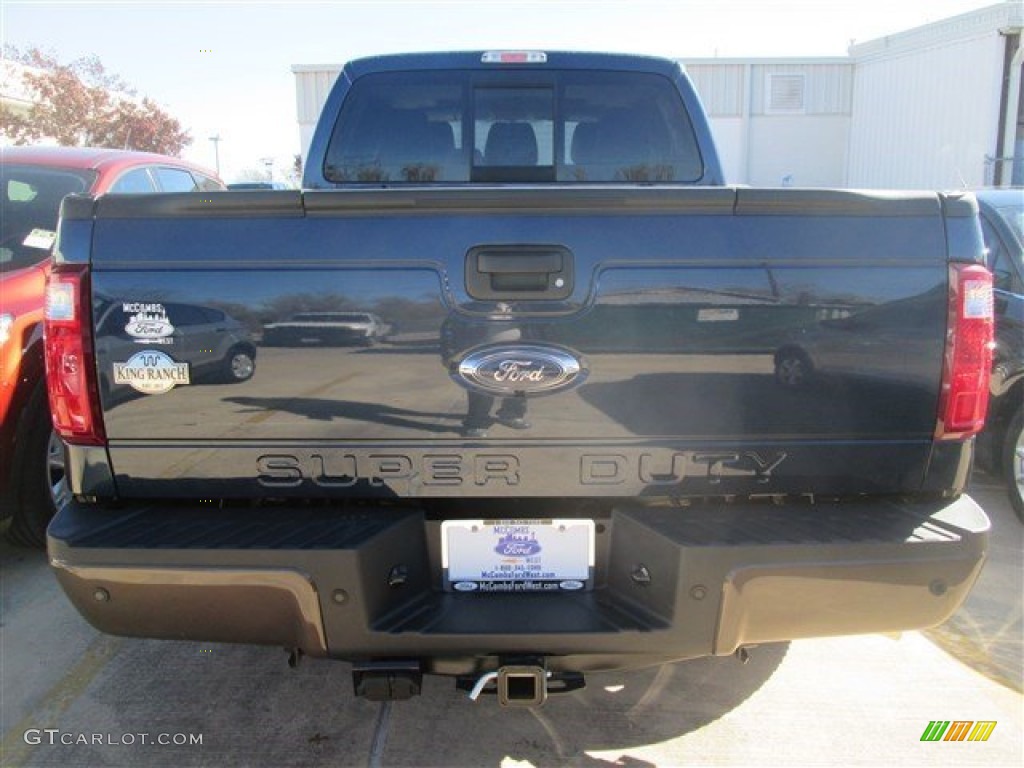 2015 F250 Super Duty Lariat Crew Cab 4x4 - Blue Jeans / Adobe photo #12