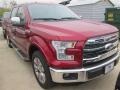 2015 Ruby Red Metallic Ford F150 Lariat SuperCrew  photo #1