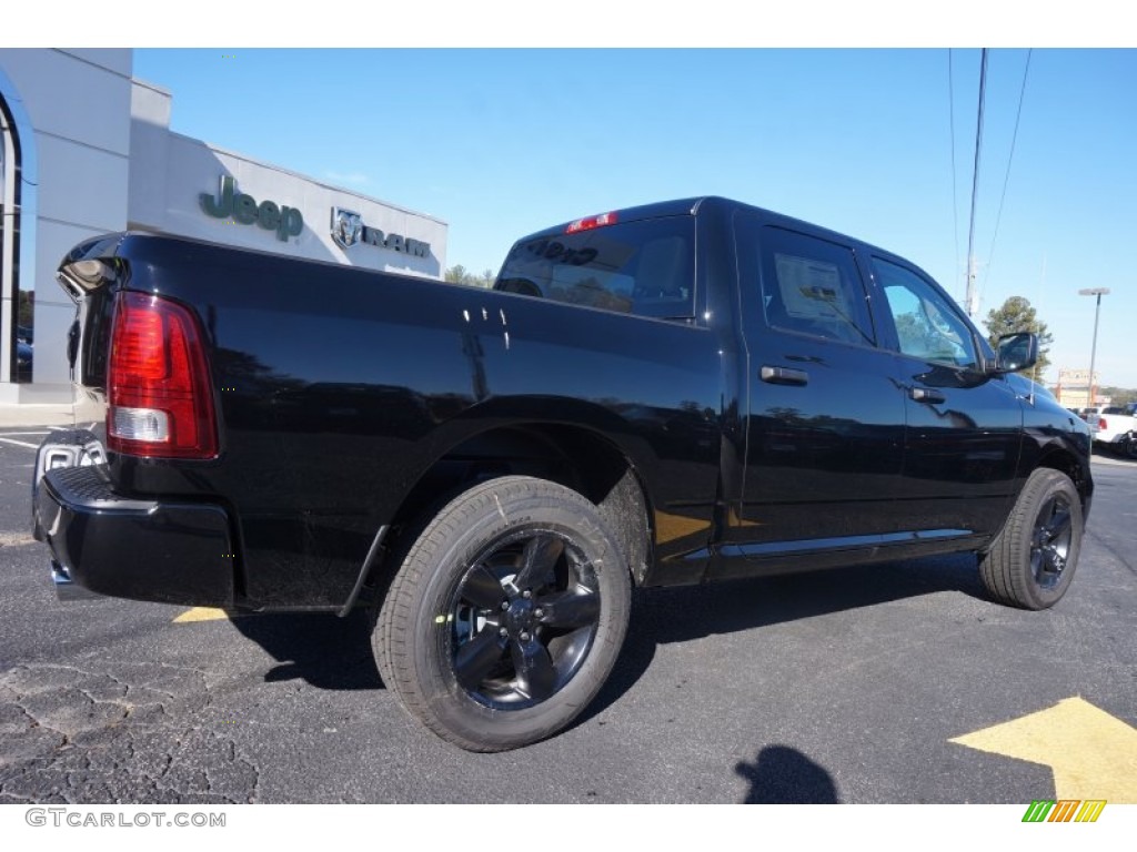 2015 1500 Express Crew Cab - Black / Black/Diesel Gray photo #7