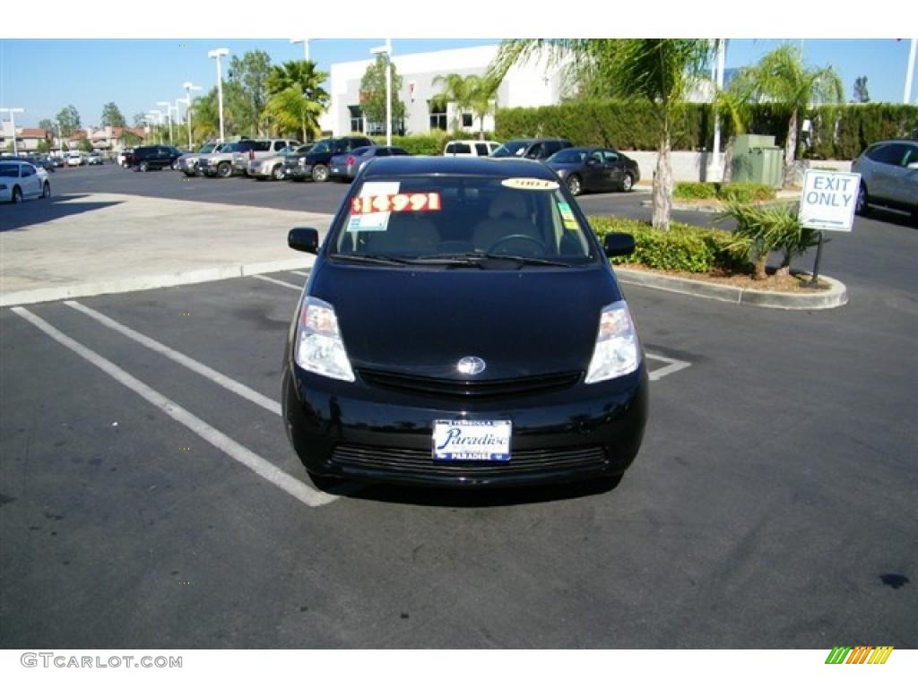 2004 Prius Hybrid - Black / Brown/Ivory photo #7