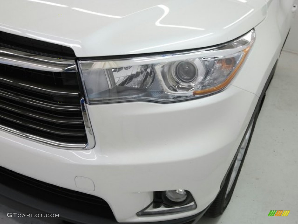 2015 Highlander Limited AWD - Blizzard Pearl White / Almond photo #6