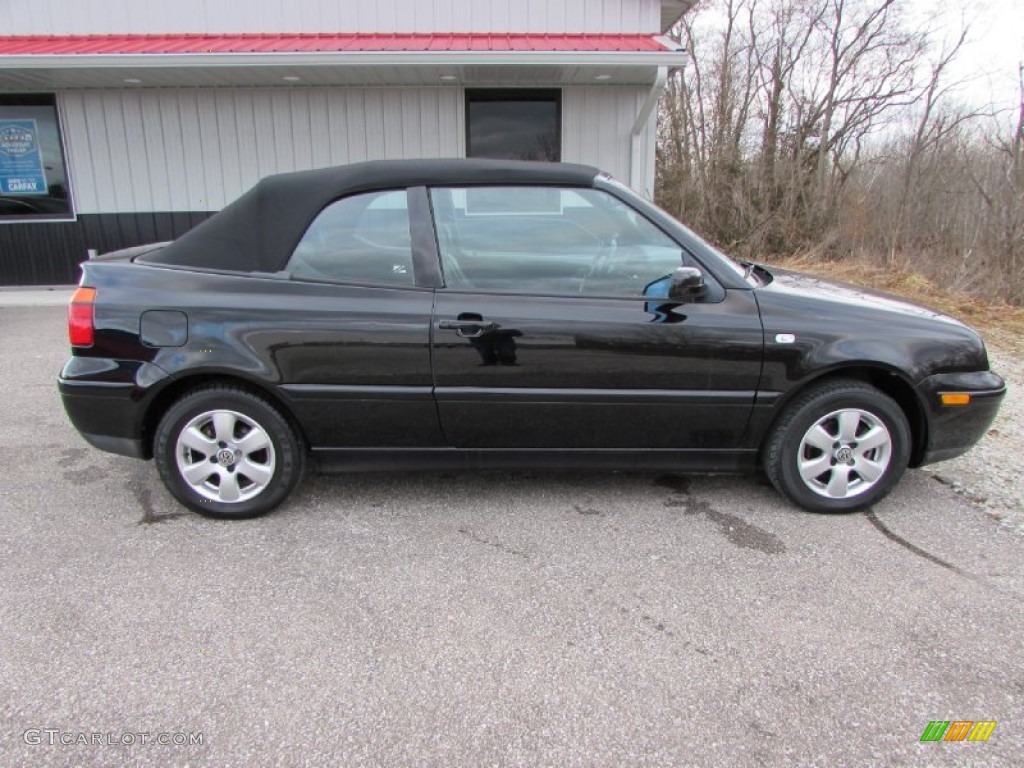 2001 Cabrio GLX - Black / Black photo #2
