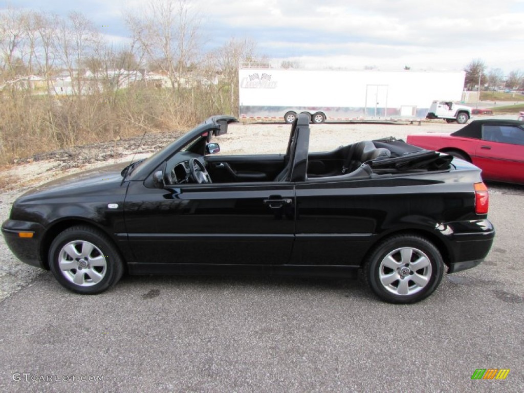 2001 Cabrio GLX - Black / Black photo #28