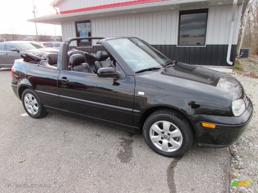 2001 Cabrio GLX - Black / Black photo #31