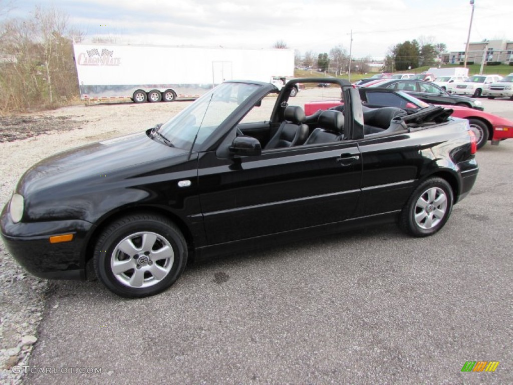 2001 Cabrio GLX - Black / Black photo #32