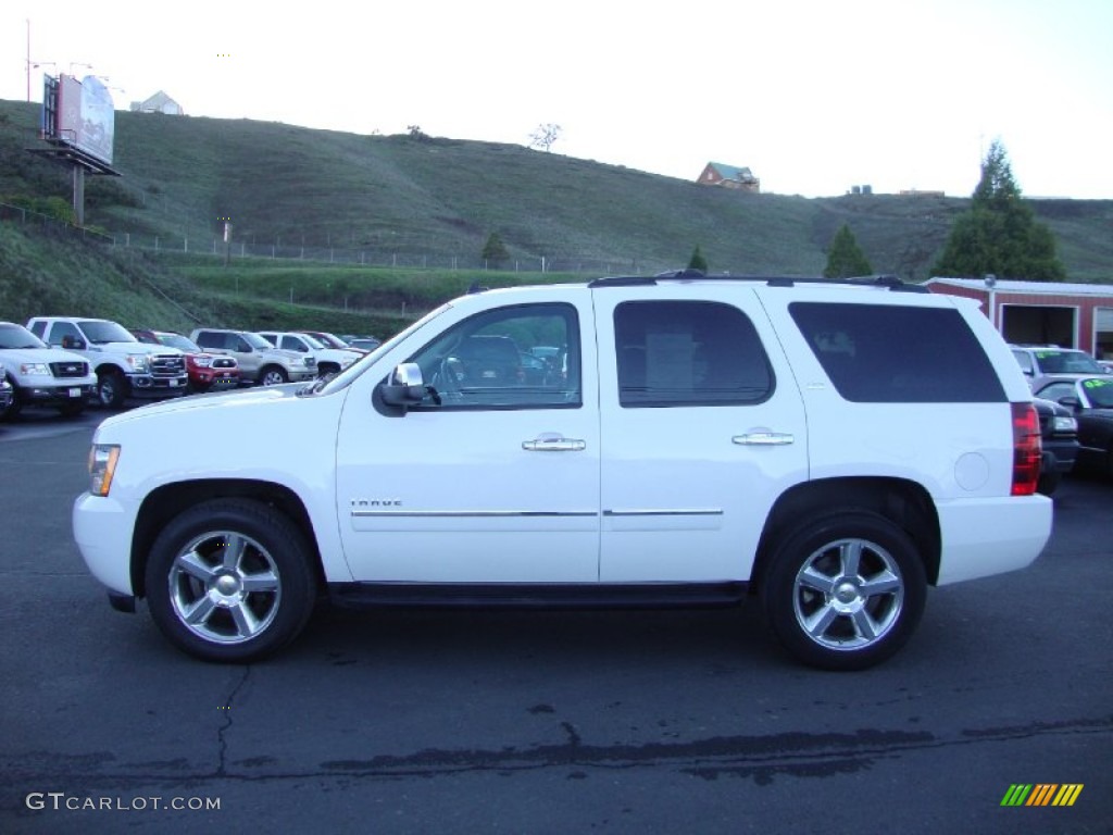 2013 Tahoe LTZ 4x4 - Summit White / Ebony photo #4
