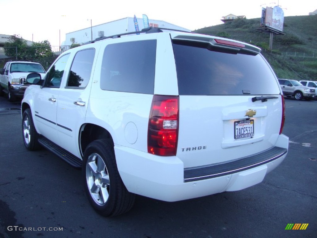 2013 Tahoe LTZ 4x4 - Summit White / Ebony photo #5