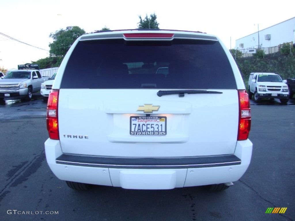 2013 Tahoe LTZ 4x4 - Summit White / Ebony photo #6