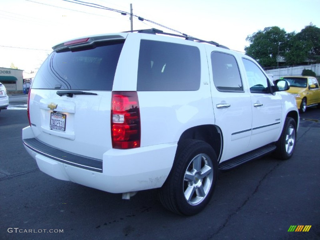 2013 Tahoe LTZ 4x4 - Summit White / Ebony photo #7