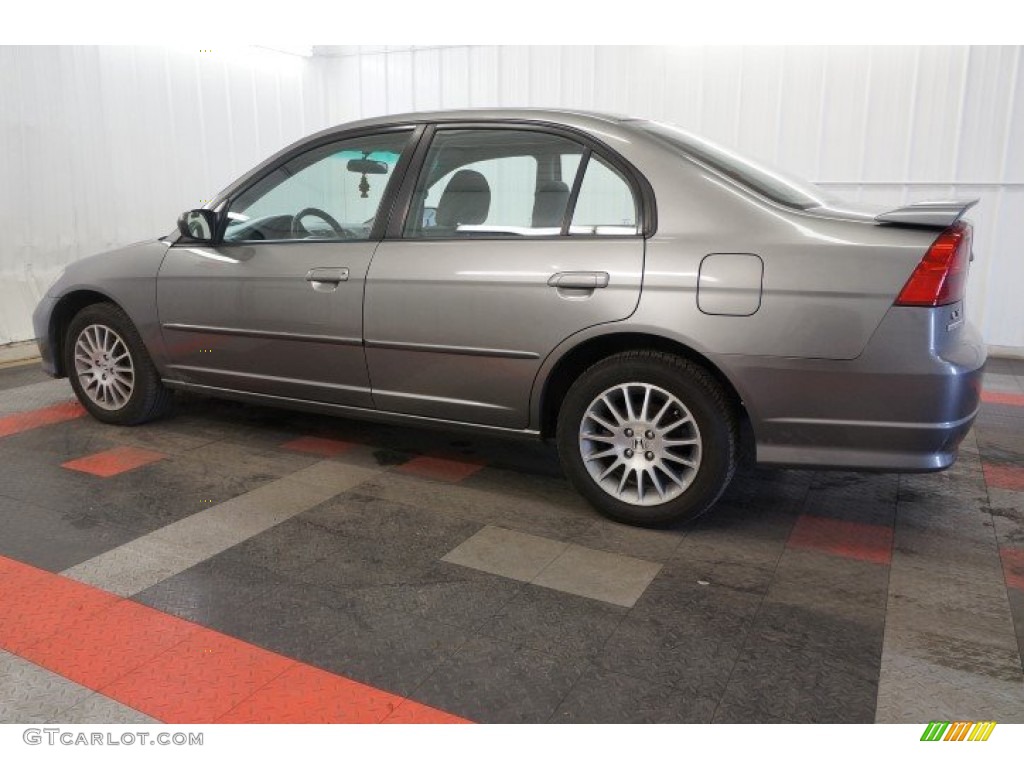 Magnesium Metallic 2005 Honda Civic LX Sedan Exterior Photo #100218509