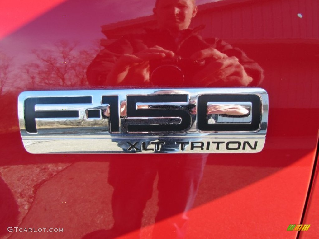 2004 F150 XLT Regular Cab 4x4 - Bright Red / Medium/Dark Flint photo #10