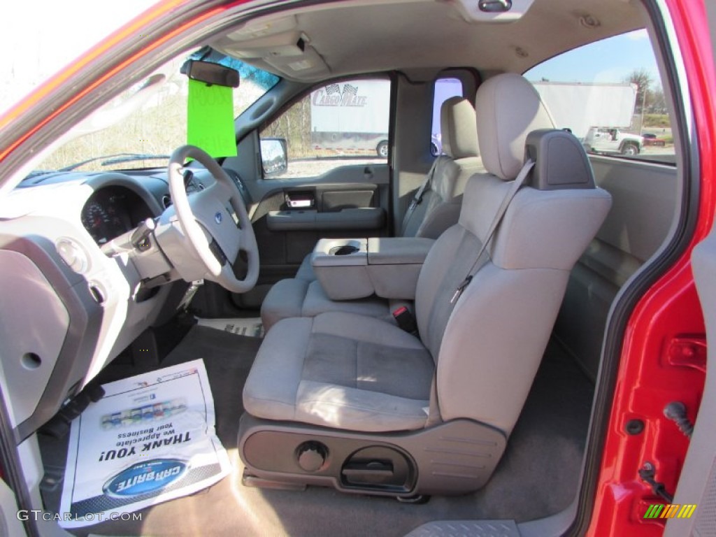 2004 F150 XLT Regular Cab 4x4 - Bright Red / Medium/Dark Flint photo #21