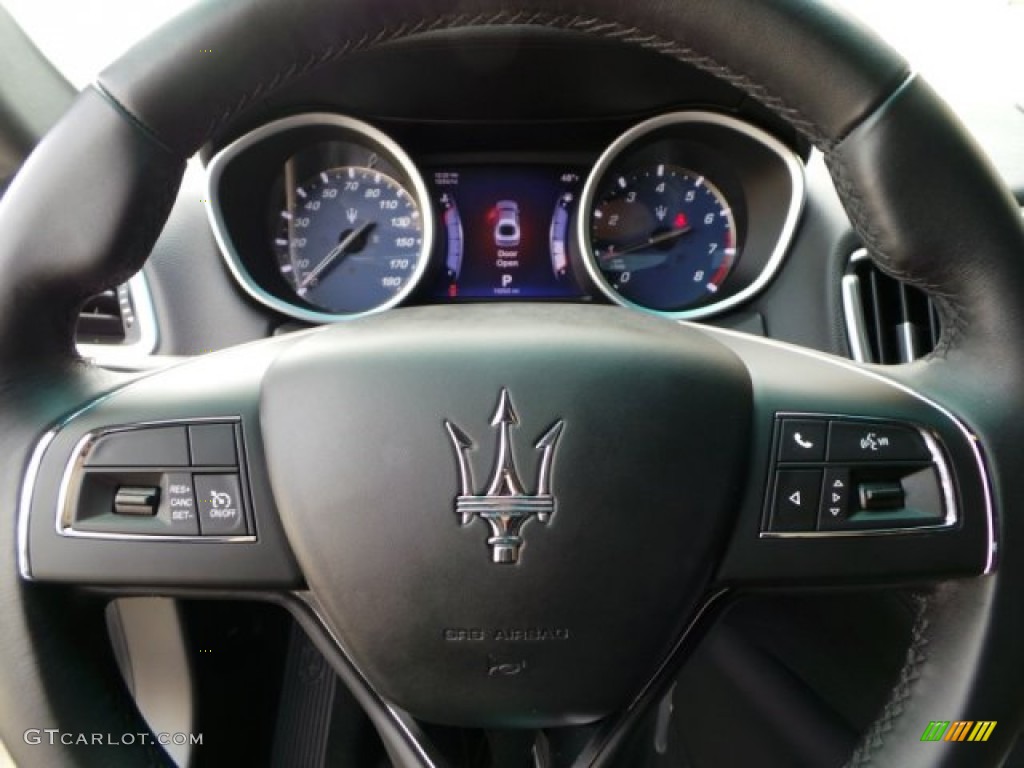 2014 Maserati Ghibli Standard Ghibli Model Cuoio Steering Wheel Photo #100219655