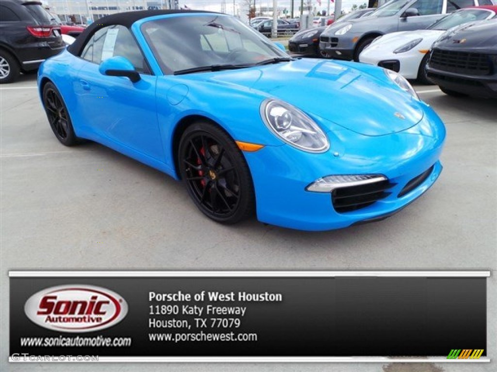 2013 911 Carrera S Cabriolet - Blue Paint to Sample / Black photo #1