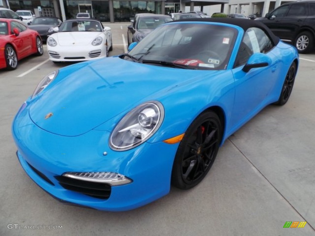 2013 911 Carrera S Cabriolet - Blue Paint to Sample / Black photo #3