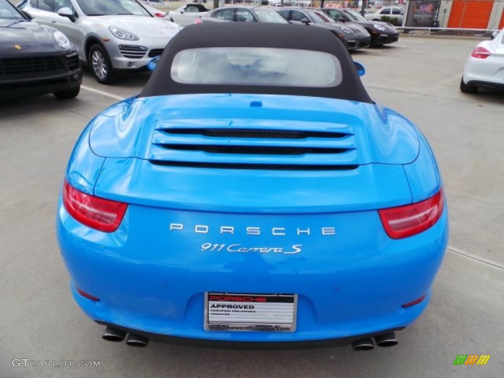 2013 911 Carrera S Cabriolet - Blue Paint to Sample / Black photo #6