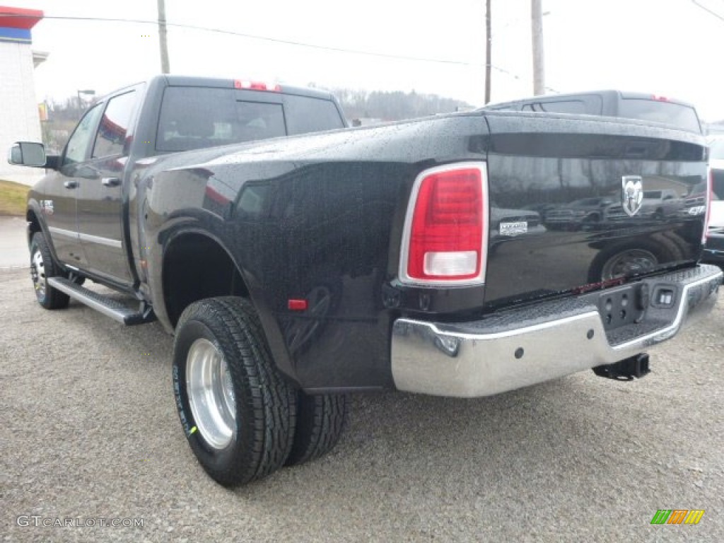 Black Forest Green Pearl 2015 Ram 3500 Laramie Crew Cab 4x4 Dual Rear Wheel Exterior Photo #100223375