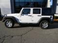 2012 Bright White Jeep Wrangler Unlimited Sport 4x4  photo #10