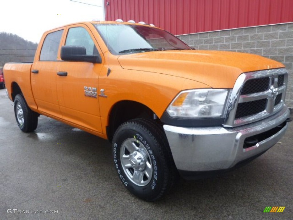Omaha Orange 2015 Ram 2500 Tradesman Crew Cab 4x4 Exterior Photo #100223801