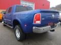 2015 Blue Streak Pearl Ram 3500 Laramie Mega Cab 4x4 Dual Rear Wheel  photo #3