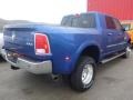 Blue Streak Pearl 2015 Ram 3500 Laramie Mega Cab 4x4 Dual Rear Wheel Exterior
