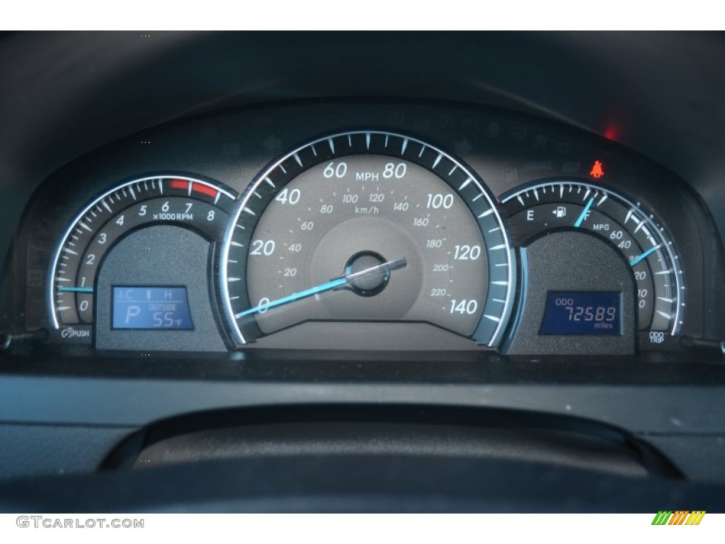 2012 Camry XLE - Cypress Green Pearl / Ash photo #25