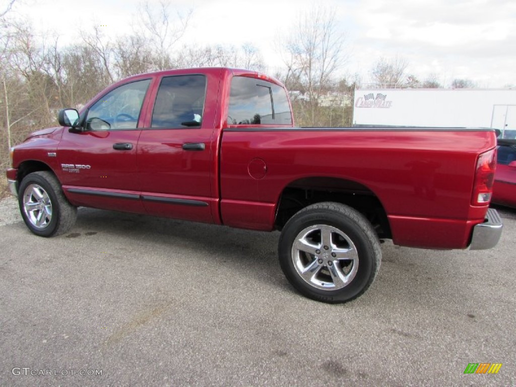 2006 Ram 1500 SLT Quad Cab 4x4 - Inferno Red Crystal Pearl / Medium Slate Gray photo #5