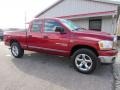 2006 Inferno Red Crystal Pearl Dodge Ram 1500 SLT Quad Cab 4x4  photo #7