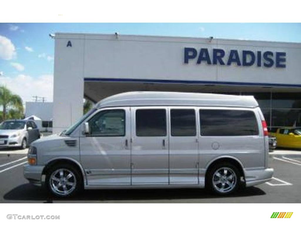 2008 Express 1500 Passenger Conversion Van - Silver Birch Metallic / Medium Pewter photo #1