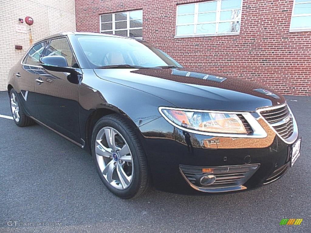 Black 2011 Saab 9-5 Turbo4 Premium Sedan Exterior Photo #100229099