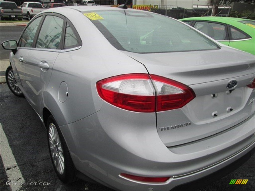 2014 Fiesta Titanium Sedan - Ingot Silver / Charcoal Black photo #3