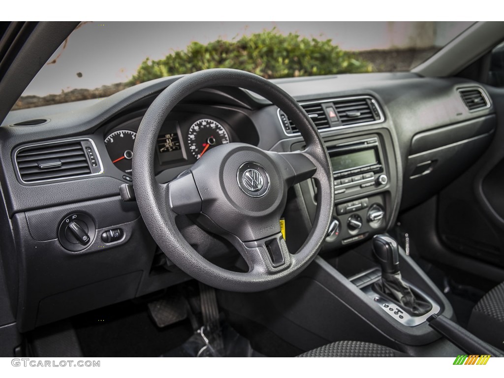 2012 Volkswagen Jetta S Sedan Titan Black Dashboard Photo #100232144
