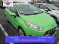 2014 Green Envy Ford Fiesta Titanium Sedan  photo #1