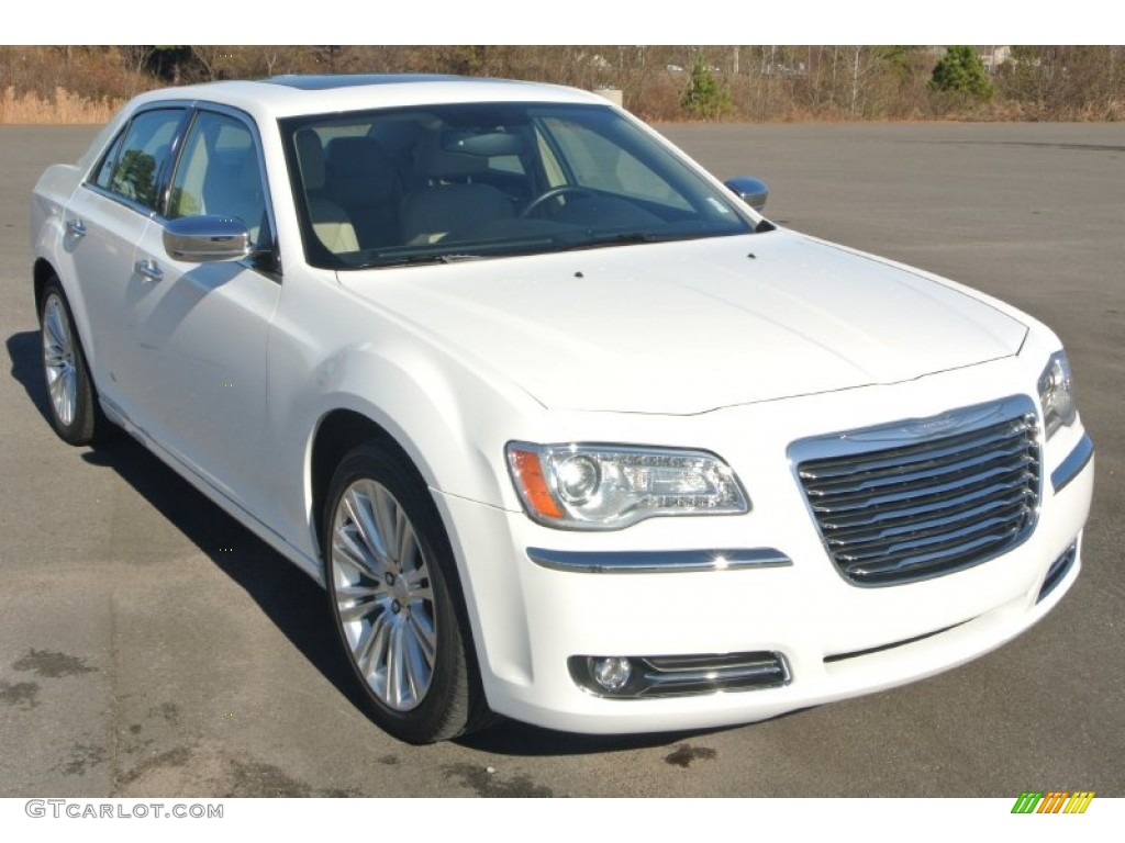 2011 300 Limited - Bright White / Black/Light Frost Beige photo #1