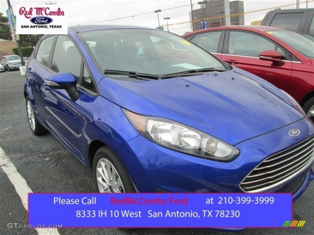 2014 Fiesta SE Hatchback - Performance Blue / Charcoal Black photo #1