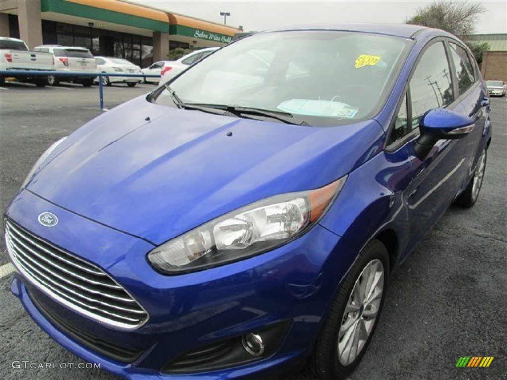 2014 Fiesta SE Hatchback - Performance Blue / Charcoal Black photo #2
