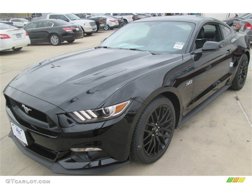 Black 2015 Ford Mustang GT Premium Coupe Exterior Photo #100233713