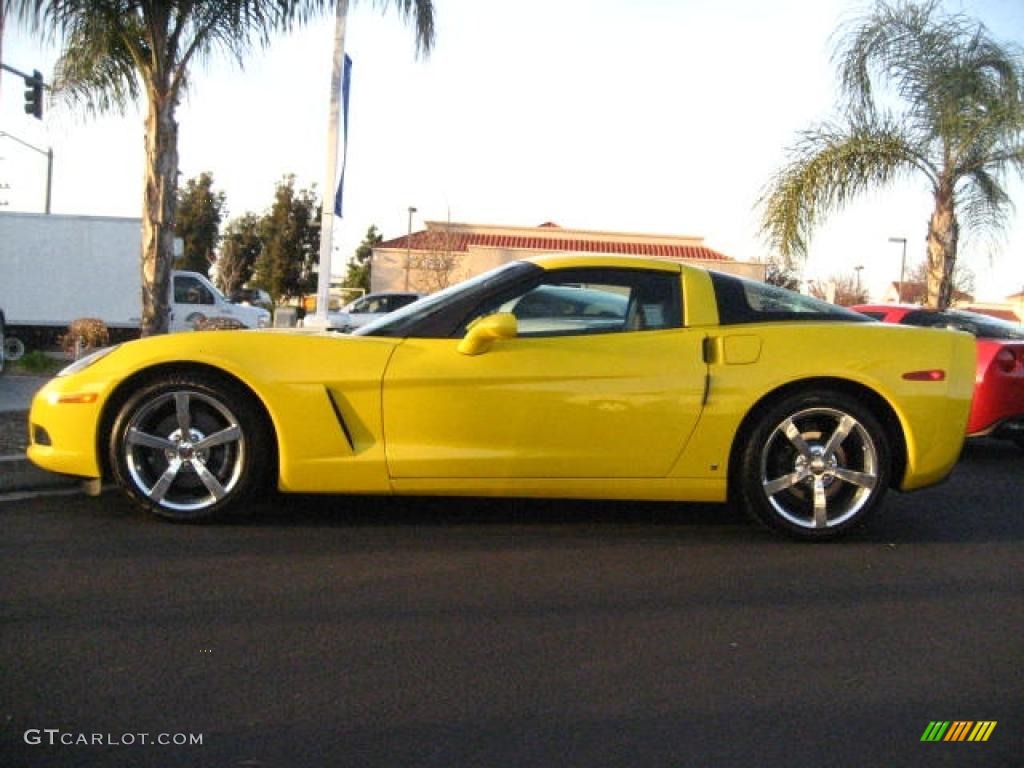 2009 Corvette Coupe - Velocity Yellow / Ebony photo #1