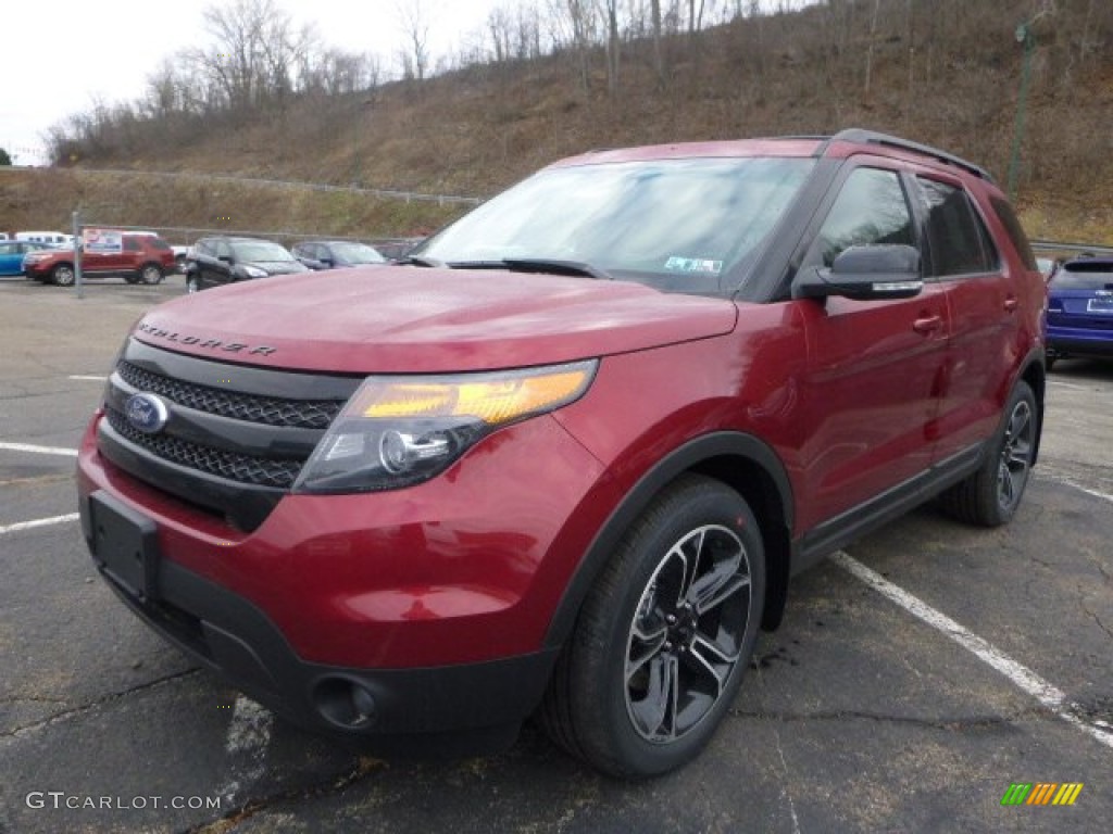 Ruby Red 2015 Ford Explorer Sport 4WD Exterior Photo #100234604