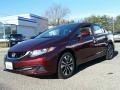 2015 Crimson Pearl Honda Civic EX Sedan  photo #1