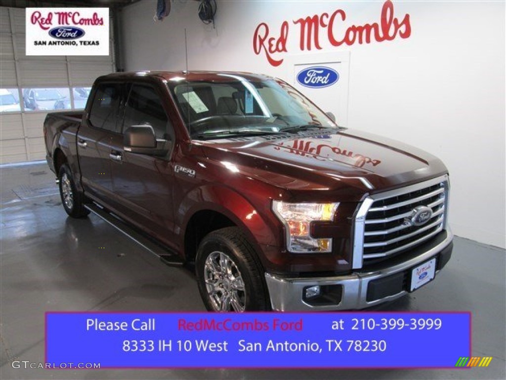 2015 F150 XLT SuperCrew - Bronze Fire Metallic / Medium Light Camel photo #1